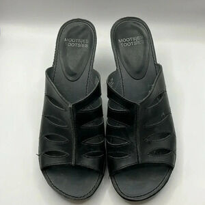 Mootsie Tootsie Women’s‎ Moharjam sandals open toe 3 inch heels 7.5 black Event